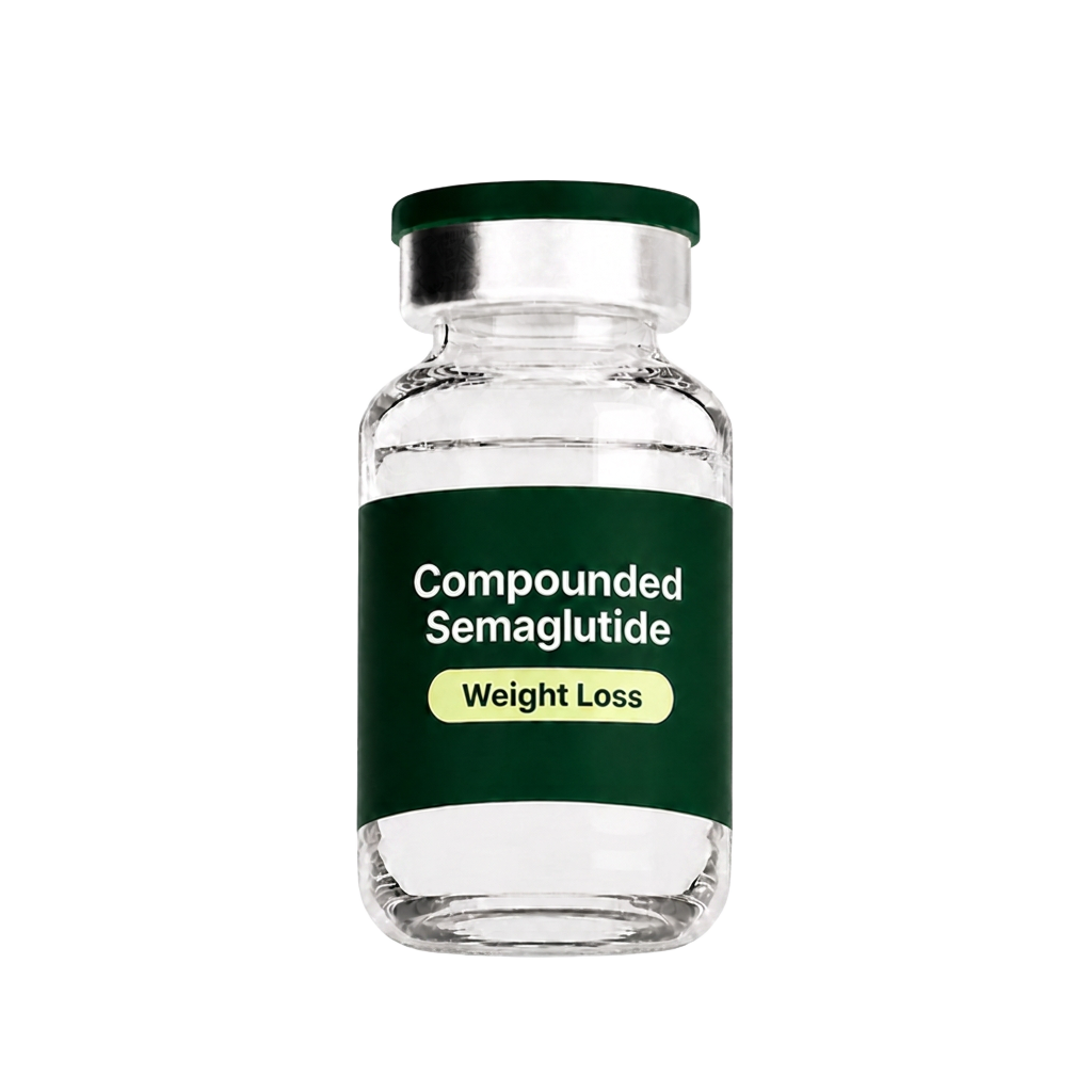 Compounded semaglutide vial